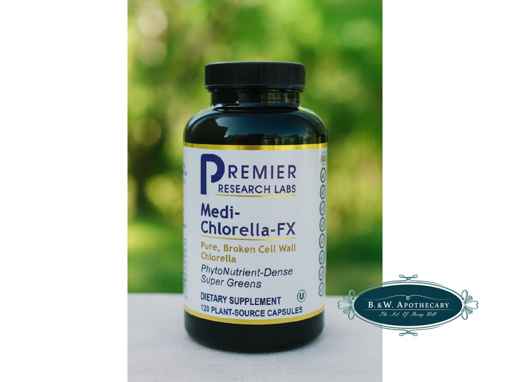FX Premier Research Labs Bio Chlorella, 120 kapslí pro detox, energii, imunitu