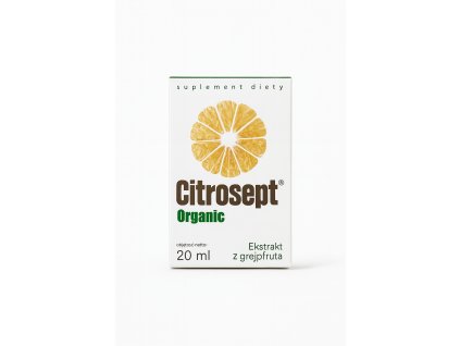 Citrosept Organic, Extrakt z grapefruitu, 100% přírodní, vegan, 20 ml