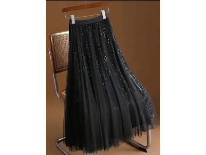 Sukně černá třpyt 1