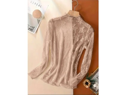 Top krajka béžový 2