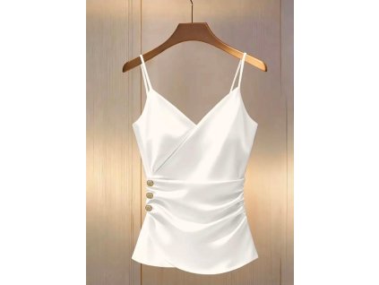 Top na ramínka bílý