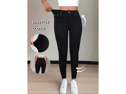 Kalhoty černé úzké stretch 5