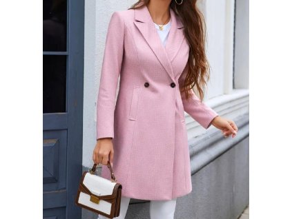 Kabát jarní růžový