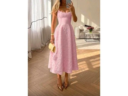 Šaty krajka růžová