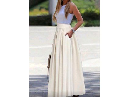 Sukně krémová