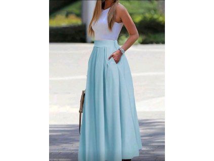 Sukně bledě modrá
