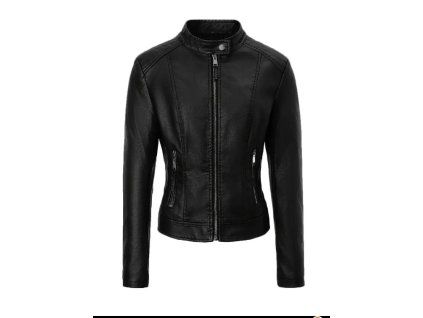 Bunda černá umělá kůže