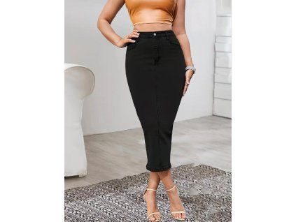 Džínová sukně černá