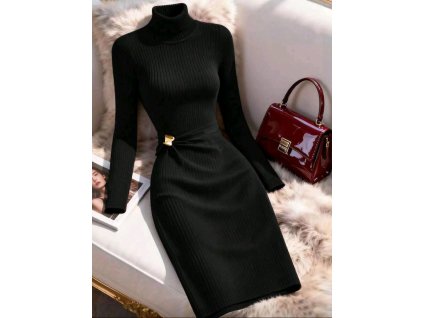 Šaty svetrové černé