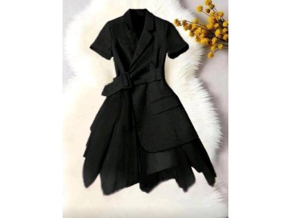 Šaty sakové černá 1