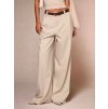 Kalhoty široké béžové