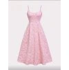 Šaty krajka růžová 2
