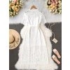 Šaty krajka bílé 2