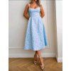 Šaty krajka bledě modré 2