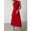 Červené midi šaty 7