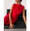 Červené midi šaty 6