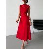Červené midi šaty 4