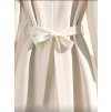 Midi šaty se zavazováním krémové 5