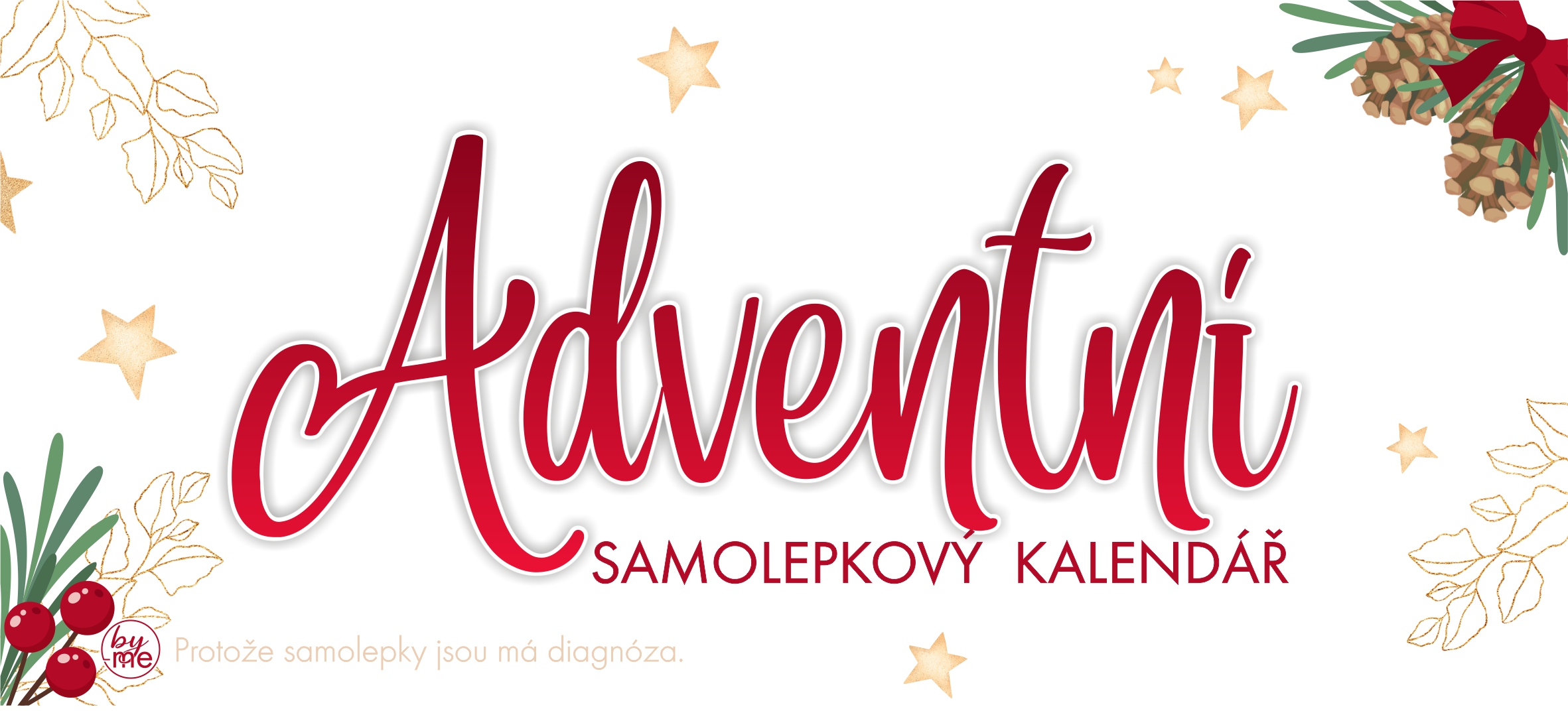 Adventní samolepkový kalendář