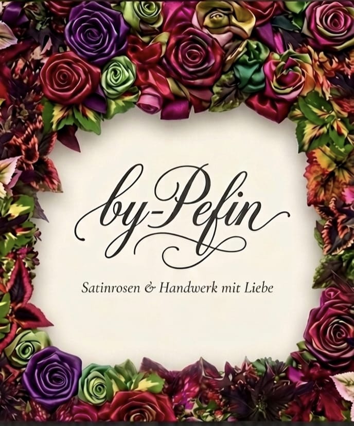 Handgefertigte Satinrosen