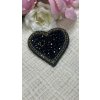 Vyšívání brož - SRDCE