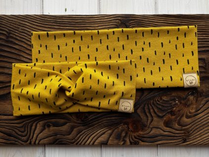 Čelenkový set "medové tečky"