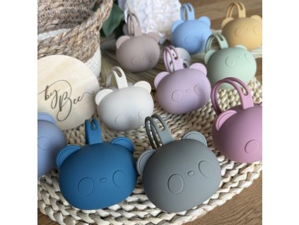 Pouzdro na dudlík na kočárek - panda