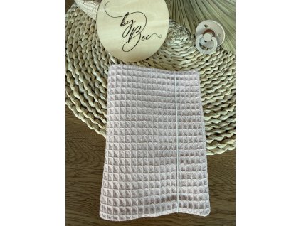 Obal na očkovací průkaz - vafle světle růžové