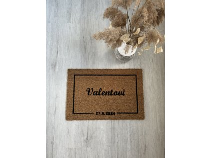 Rohožka s vlastním nápisem
