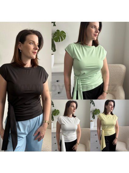 Tričko s vázáním Sally