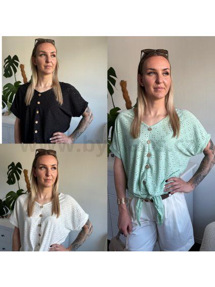 Halenka s knoflíky Madeira