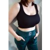 Černý crop top - Blackie