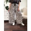 Volné kalhoty se zvířecím vzorem Zebra