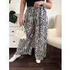 Volné kalhoty se zvířecím vzorem Zebra