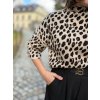 Svetrová halenka s leopardím vzorem