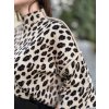 Svetrová halenka s leopardím vzorem
