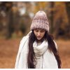 Čepka vlněná Béžovohnědá