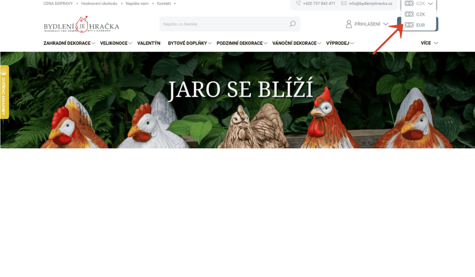 Posíláme zboží i na Slovensko