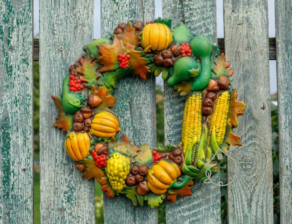 Venkovní podzimní dekorace