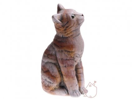 kočka z keramiky