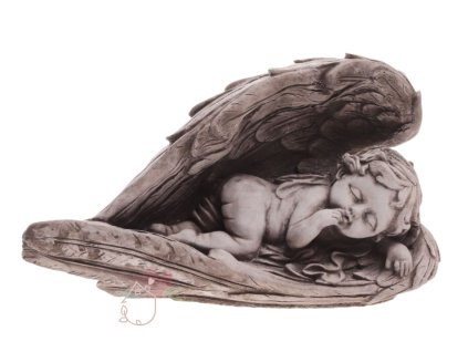 Anděl ležící v křídlech