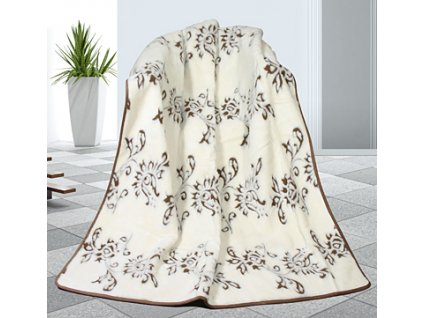 Luxusní dvojitá vlněná deka z kašmíru 155x200 DUO Indie 2x540g/m2