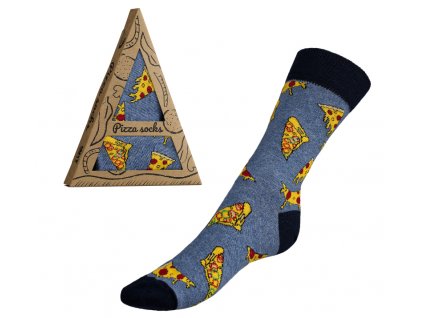 Ponožky Pizza dárkové balení 43-46