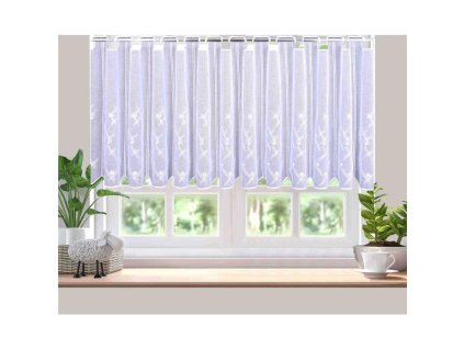 Záclona metráž Julie bílá (Velikost 55 cm)