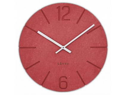 144566 lavvu cervene hodiny natur vyrobene v cechach 34cm