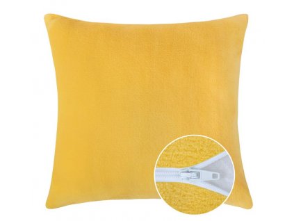 Polštářek MIKRO jednobarevný 40x40 cm žlutá
