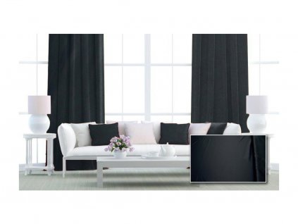 3119 2 zatemnovaci latka na zavesy 100 black out sirka 140cm cerny