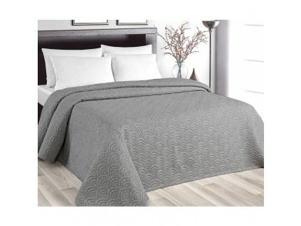 Oboustranný přehoz na postel Sunset šedý 240x260 cm