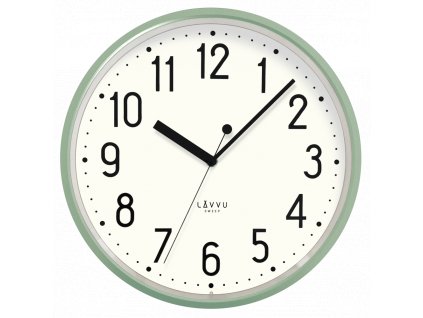 Nástěnné plastové hodiny LAVVU PASTELS SWEEP zelené ⌀29,5cm