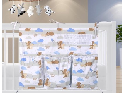 27254 kapsar na detskou postylku medvidci sv modra 65x55 cm bellatex